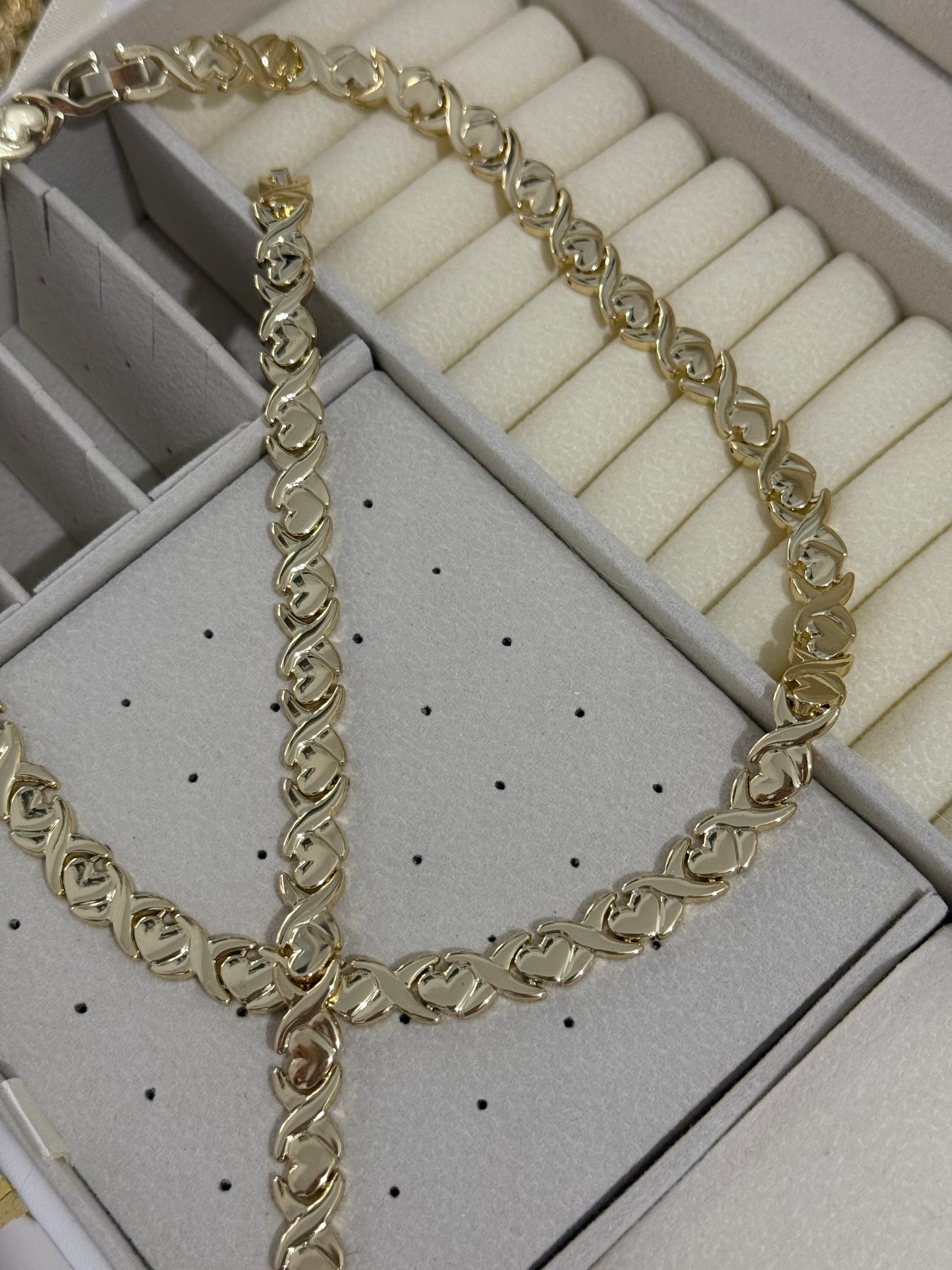 Conjunto oro lamino 14k