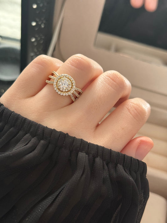 Anillo oro 14k modelo 009