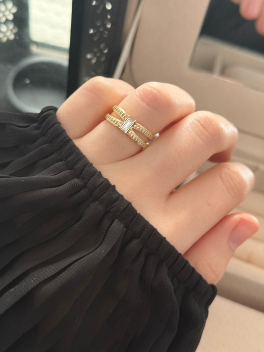 Anillo oro 14k modelo 008