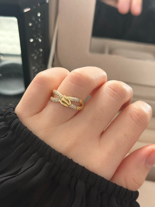 Anillo oro 14k modelo 010