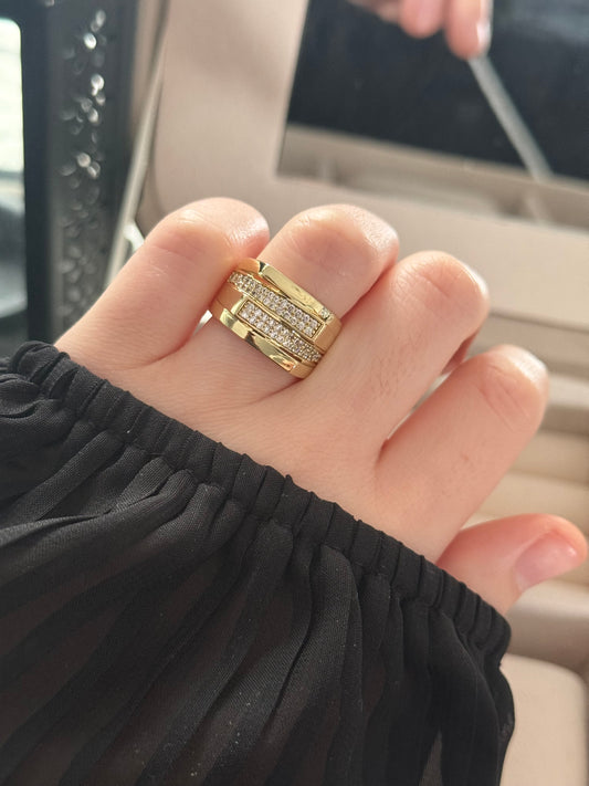 Anillo oro 14k modelo 016