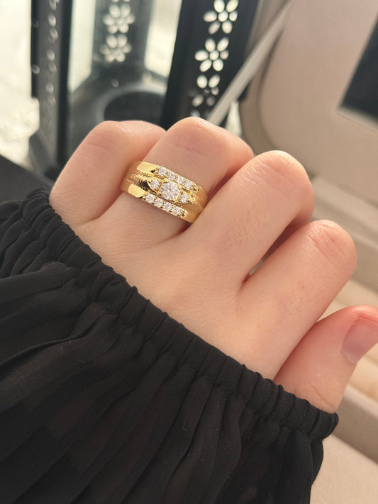 Anillo oro 14k modelo 004