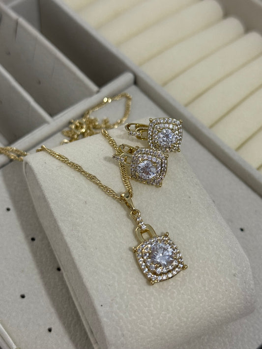 Conjunto oro laminado 14k