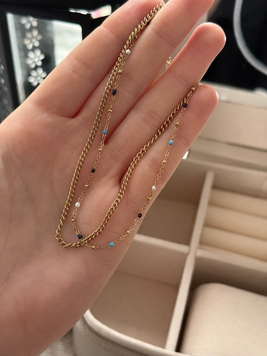 Tobillera oro 14k modelo 003