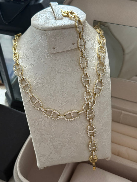 Conjunto oro 14k modelo 002