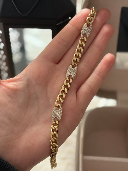 Pulsera oro 14k modelo 008